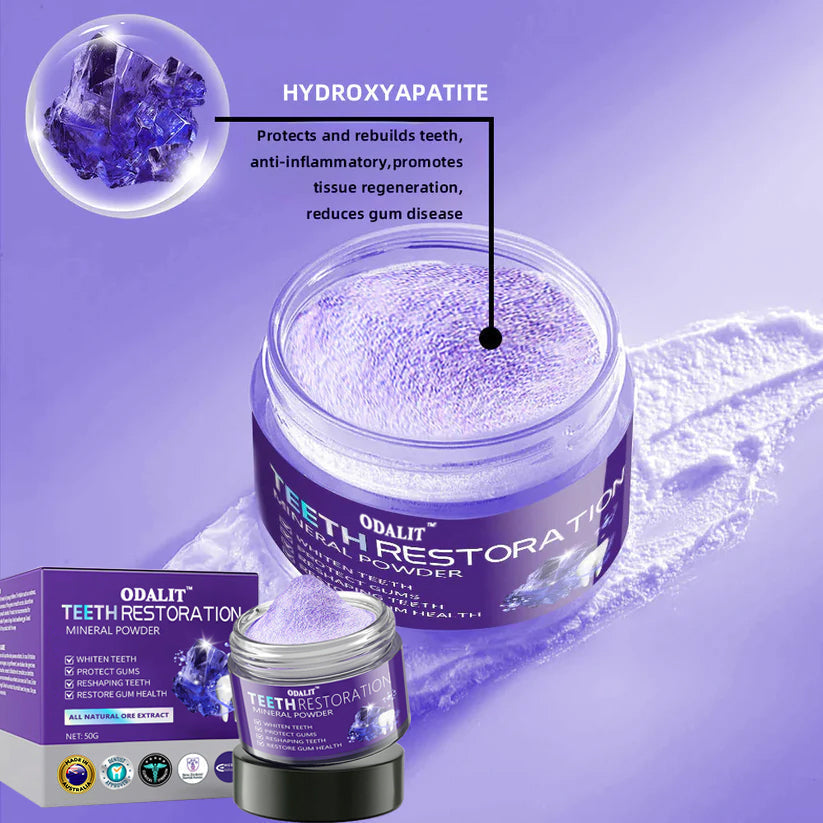 ODALIT™ TeethRestoration Mineral Powder🦷Obtain American Dental Association (ADA) Certification (Treats periodontitis and mouth ulcers, prevents tooth loss, and repairs gum recession)