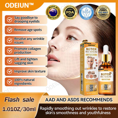 🎁Flash Sale - ODEIUN™ BOTOX Bee Venom Anti-Aging Serum - Suitable for all skin types🐝💎