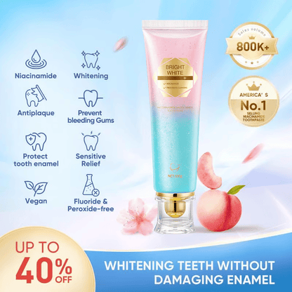✨ Achieve a Radiant Smile - 49% OFF - 🦷 Niacinamide Whitening Toothpaste - For Healthier, Whiter Teeth!