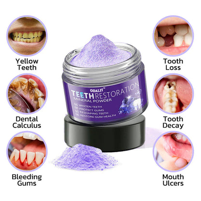 🎁Flash Sale - Don’t Miss Out - ODALIT™ TeethRestoration Mineral Powder🦷(TGA recommended)👩‍⚕️(Treats periodontitis and mouth ulcers, prevents tooth loss, and repairs gum recession)