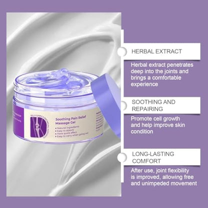 Joint Pain Treatment Gel – Turmeric Extract, Emu Oil, Chondroitin, & Natural Herbal Ingredients for Joint Health and Pain Treatment