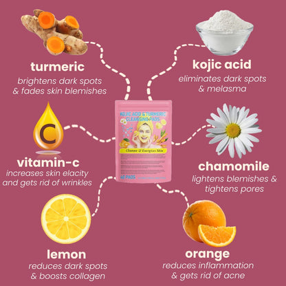 🔥Turmeric Kojic Acid Cleansing Pads